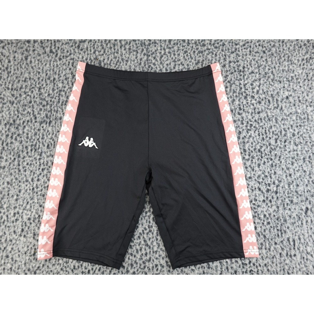 Kappa Biker‎ Shorts Women XL Black New 222 Banda Cicles Skin Fit 304TJFO